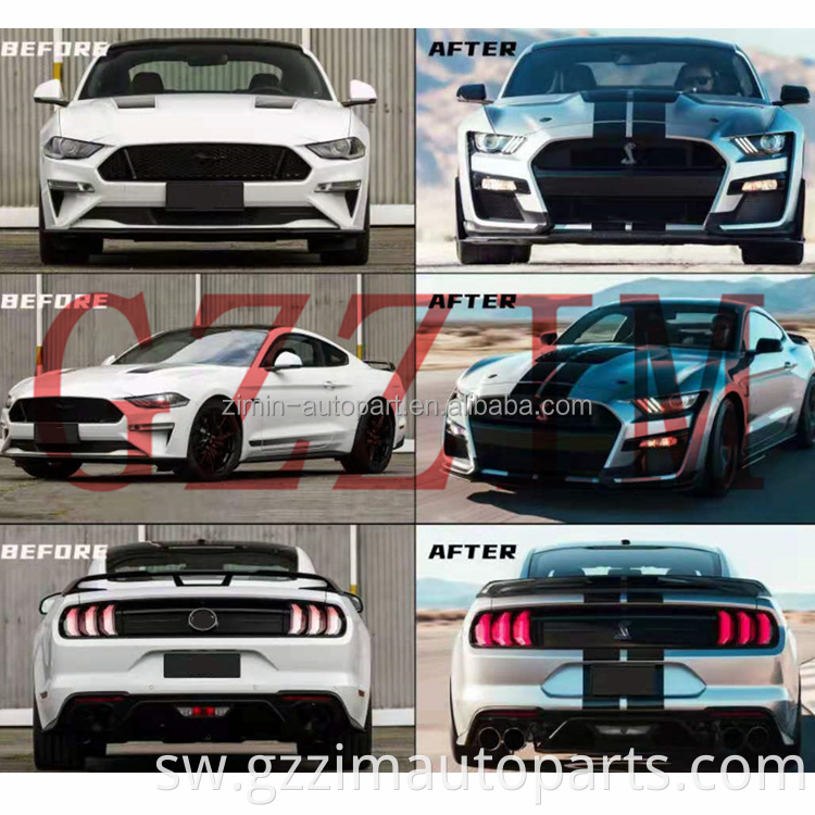 Kitengo cha Mwili wa Mbele ya Gari na Nyuma za Mwili wa Mwili wa Mustang 2018-2020 Ilibadilishwa kuwa CT500